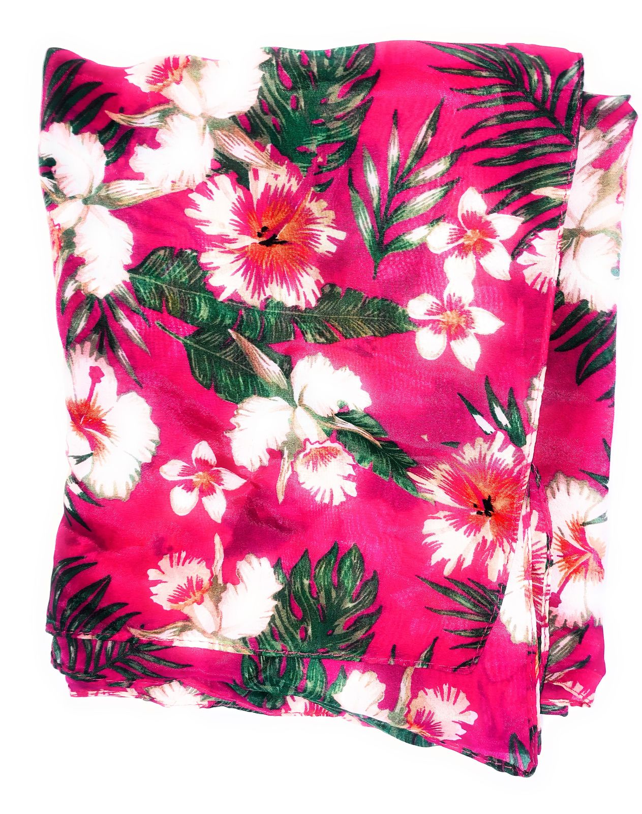 Tropical Pink Floral Sarong & Neck Scarf