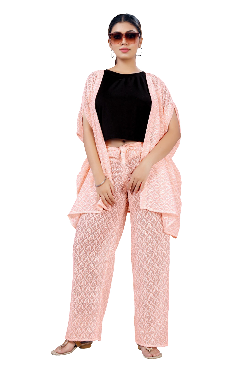 Peach Pink Co-ord Set