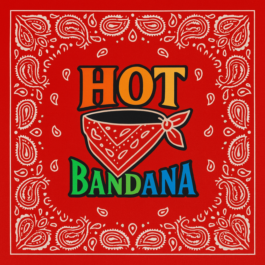 Hot Bandana Classic Red Cotton Bandana