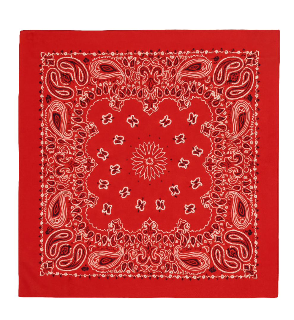 Classic Red Paisley Polyester Bandana – 70 x 70 cm