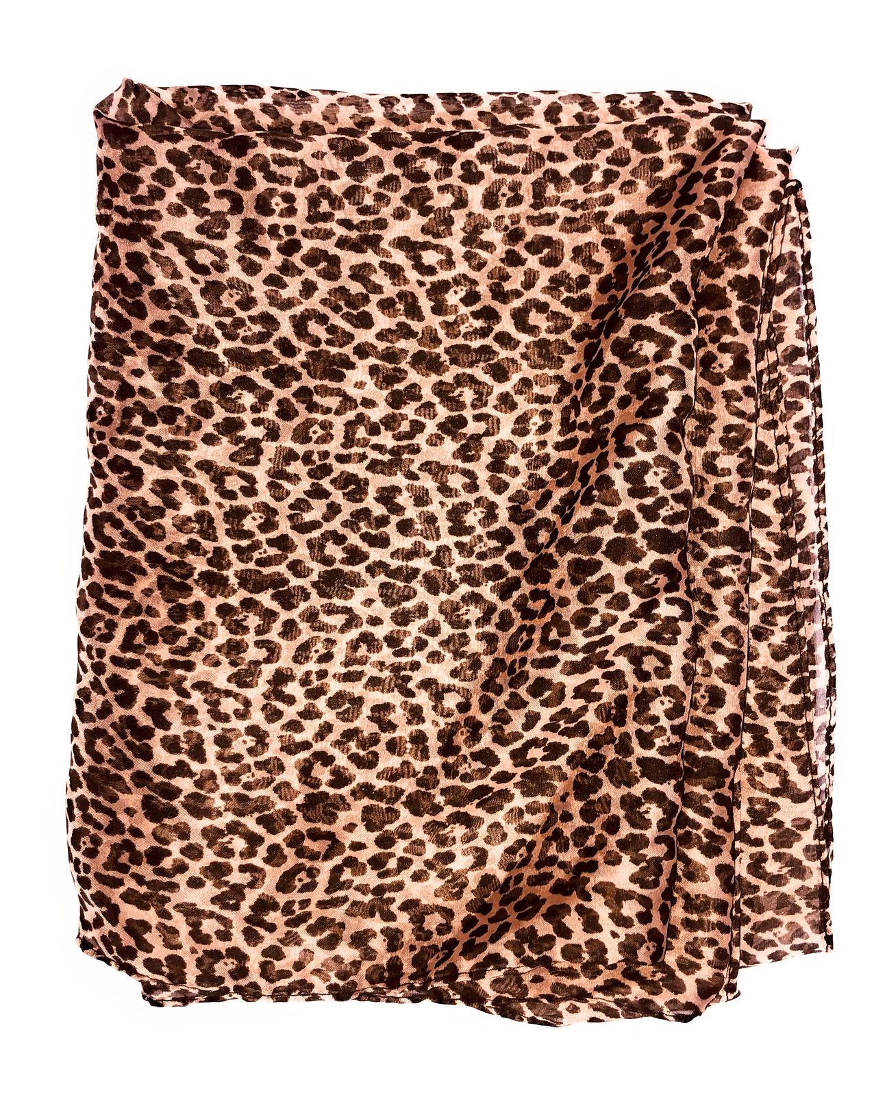 Leopard Print Sheer Sarong & Neckwear