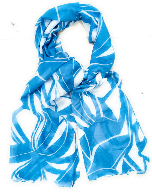 Abstract Leaf Sarong & Neck Scarf