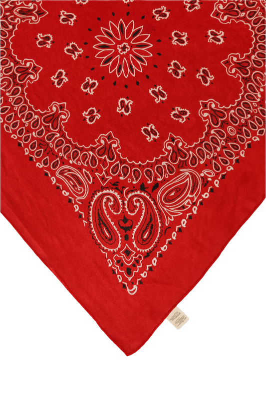 Classic Red Paisley Polyester Bandana – 70 x 70 cm