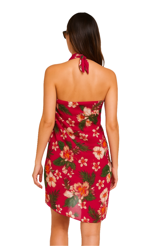 Tropical Floral Pareo Sarong