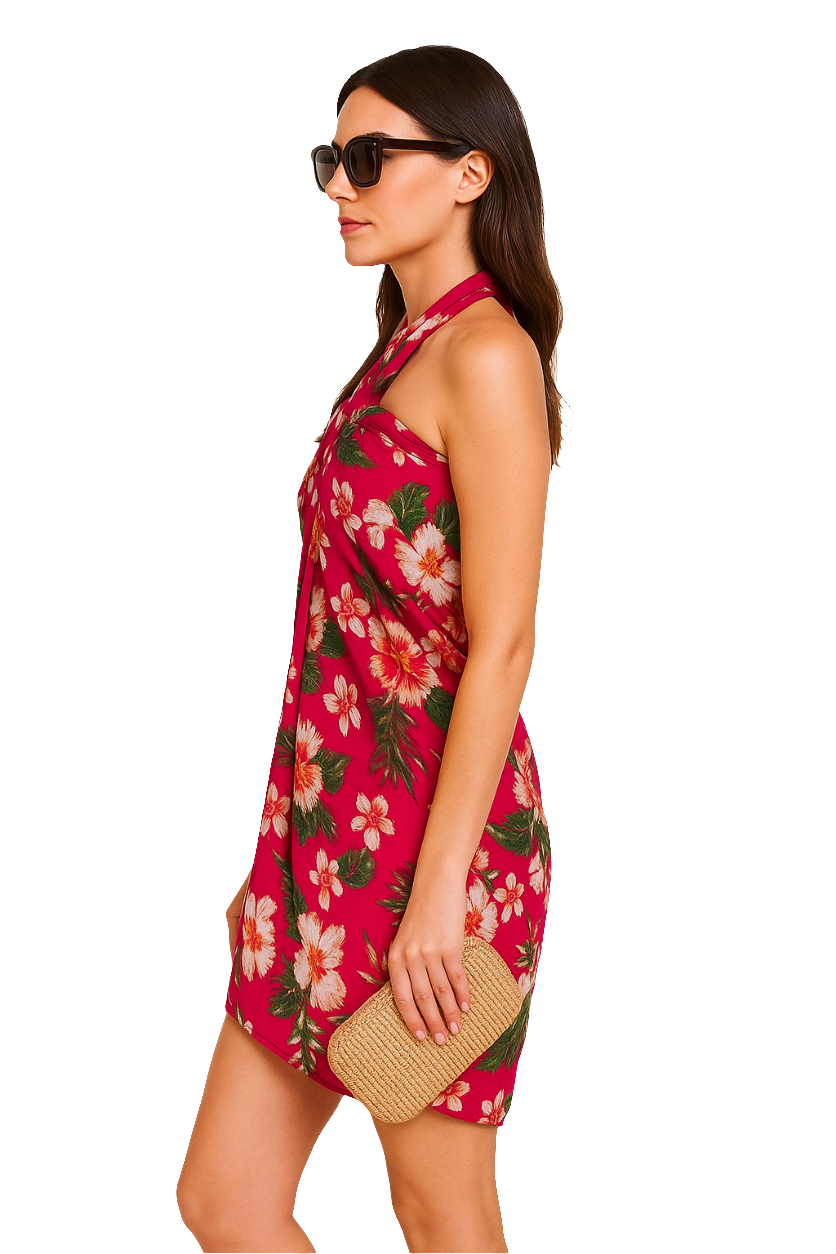 Tropical Floral Pareo Sarong