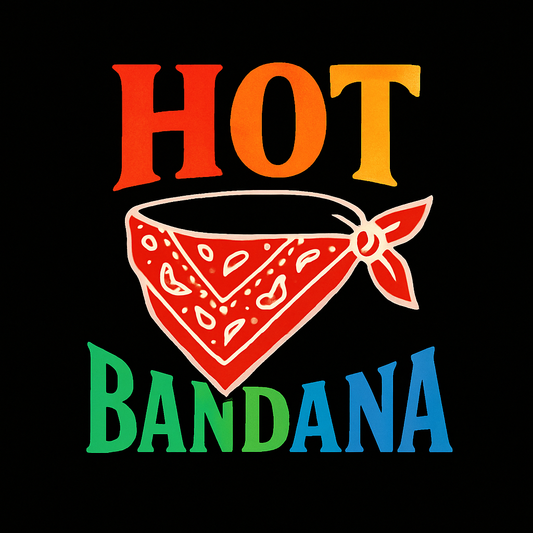 Hot Bandana Classic Red Cotton Bandana
